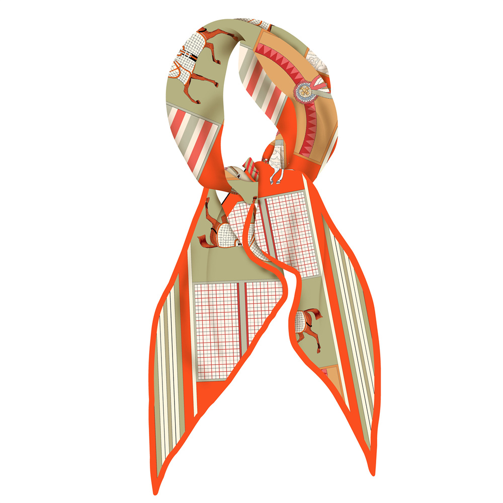 Scarf Silk Square - Novos Lenços de Seda Estampados com