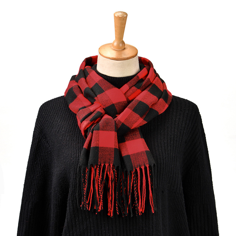 Novo design xadrez cachecol de - Muffler Men Wool avaliação e preço
