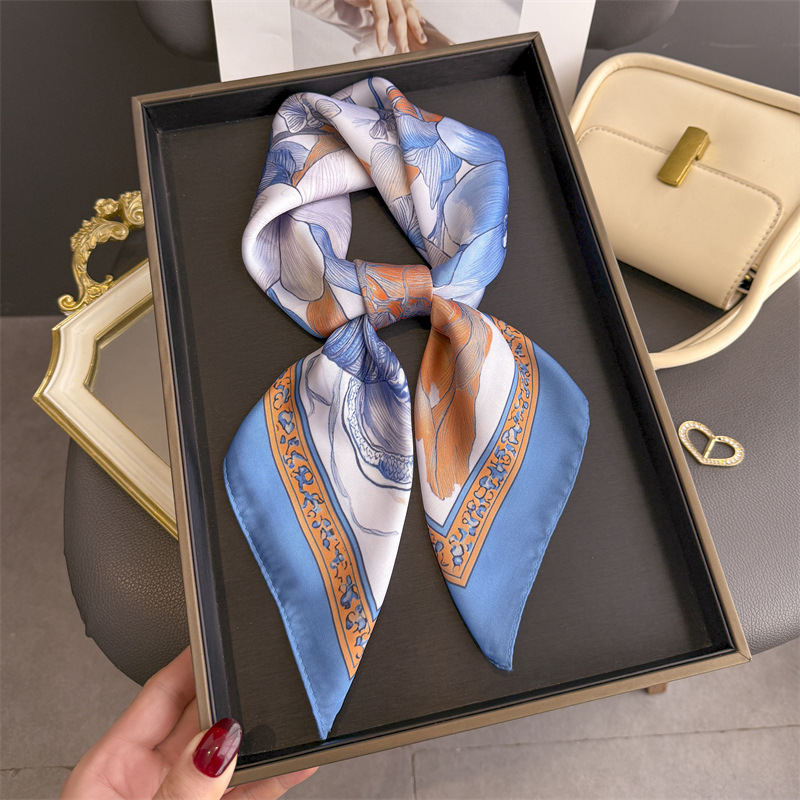 2026 nova impressão floral hij - Scarf Silk Square avaliação e preço