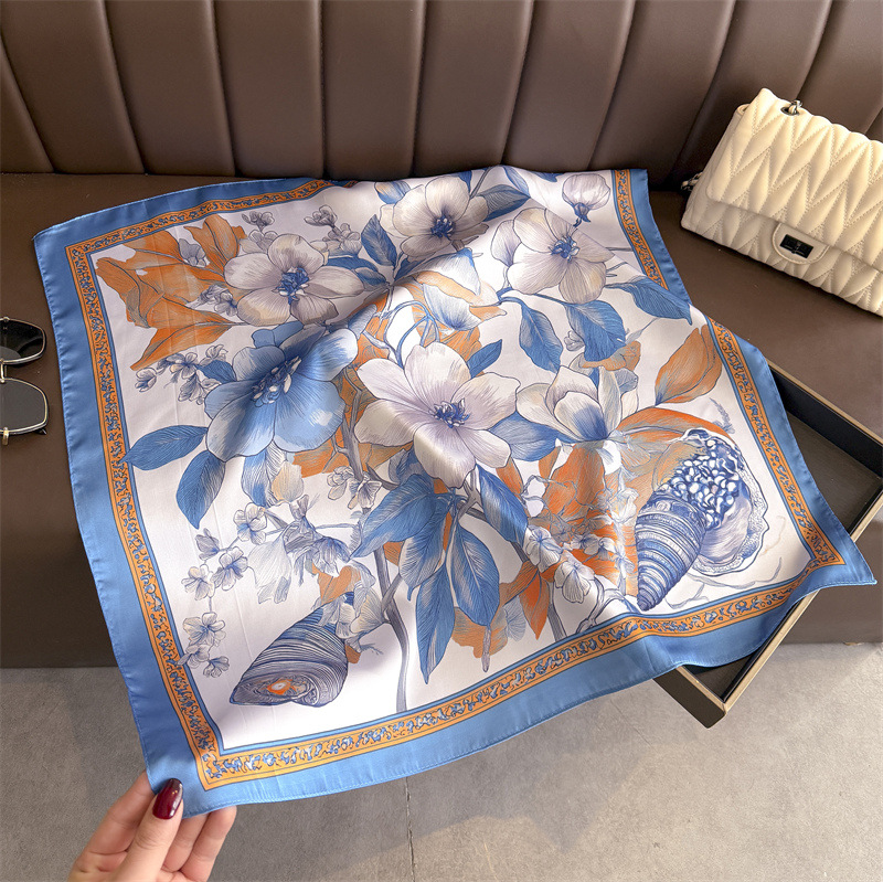 2026 nova impressão floral hij - Scarf Silk Square avaliação e preço