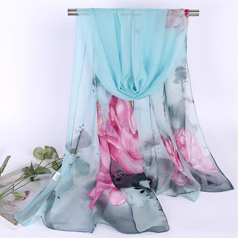 Lenço de Chiffon com Estampa F - Face Scarf Mask avaliação e preço