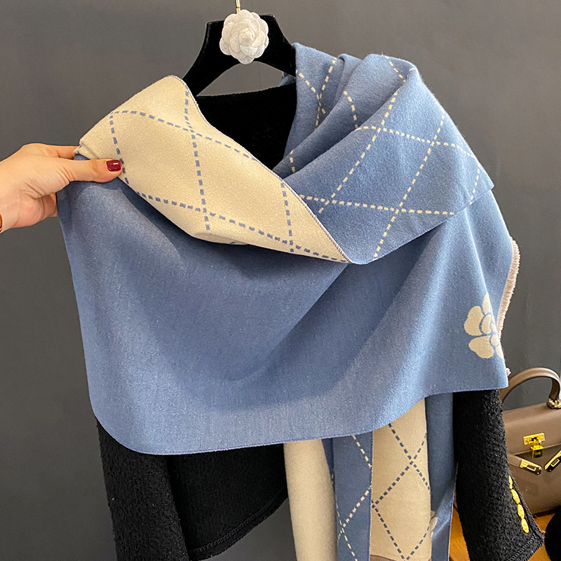 Cachecol de Inverno Feminino L - Woven Scarf Blanket avaliação e preço