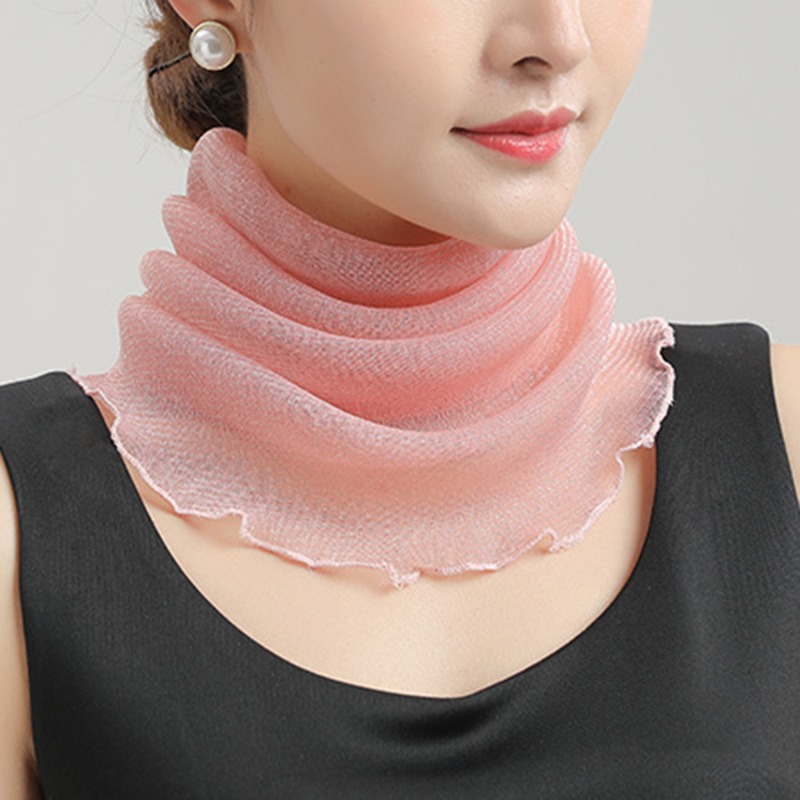 Primavera verão chiffon pescoç - Face Scarf Mask avaliação e preço